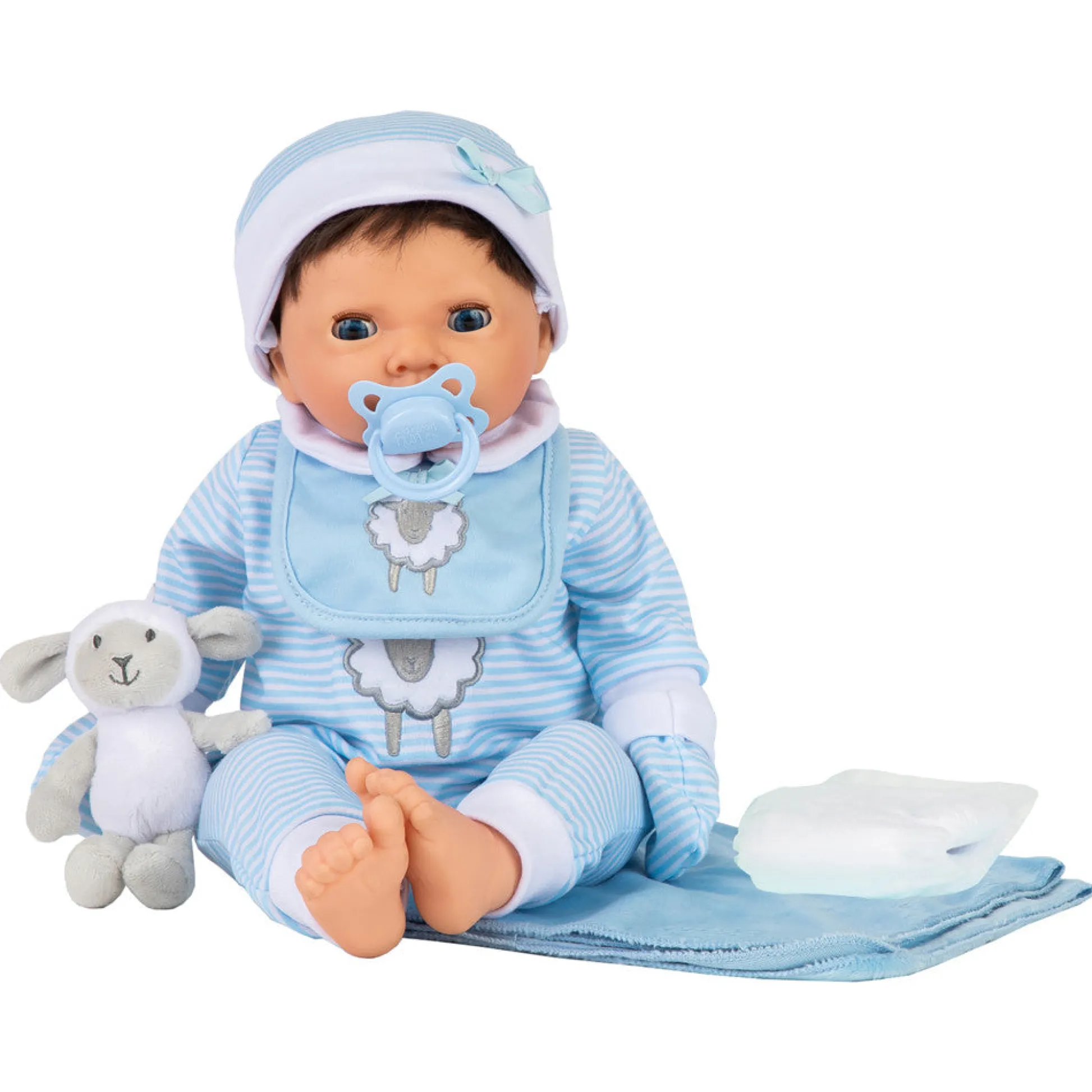 Flat River Group Tiny Treasures Lifelike Baby Doll with Layette Set - Soft Hair* Social & Emotional Skills|Baby Dolls