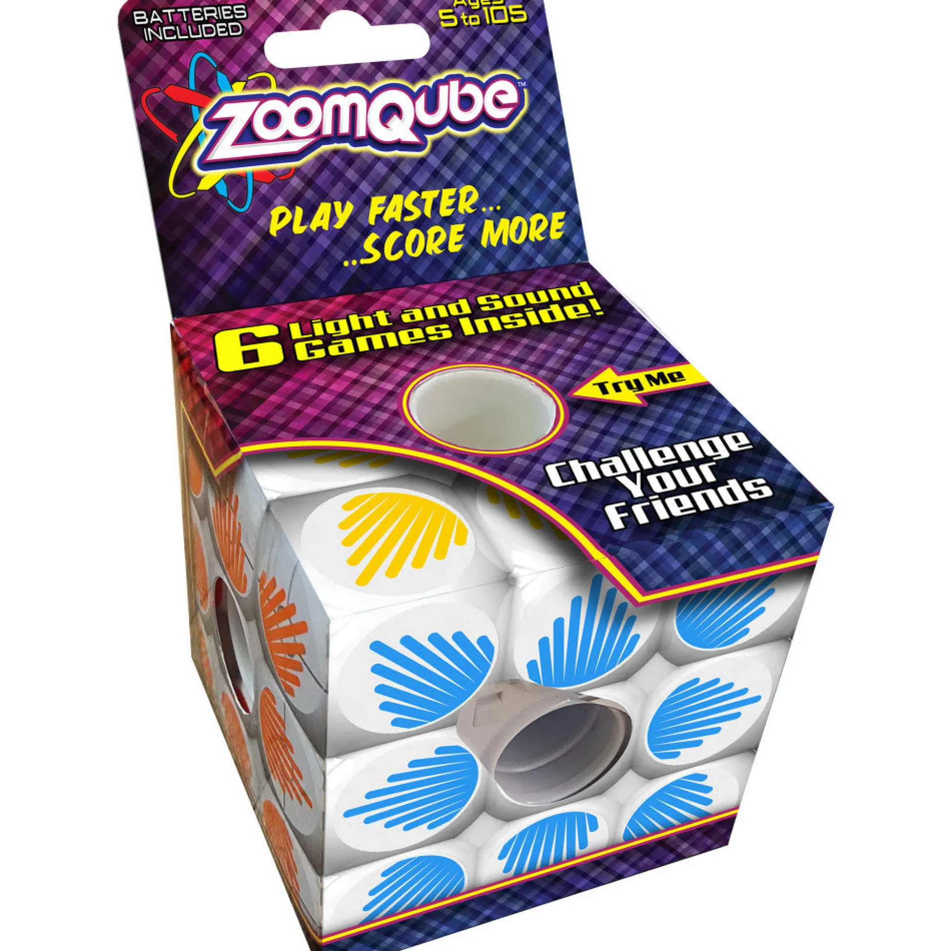 Flat River Group Top Secret Toys ZoomQube Interactive Multi-Game Cube, Ages 5+* Family & Entertainments Games