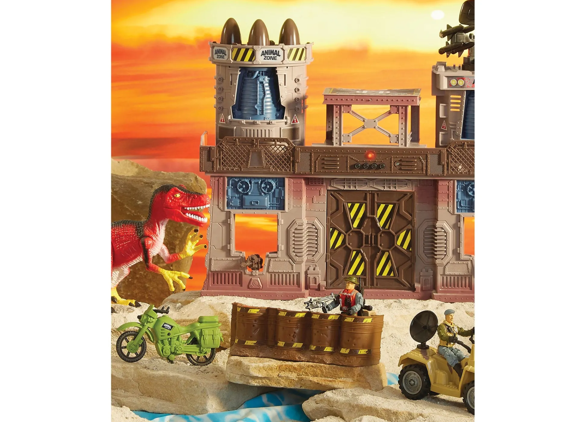 Macy's - Supplier Toys R Us Animal Zone Dino Fortress Playset with Light and Sound Effects* Animal Zone|Playsets & Vehicles