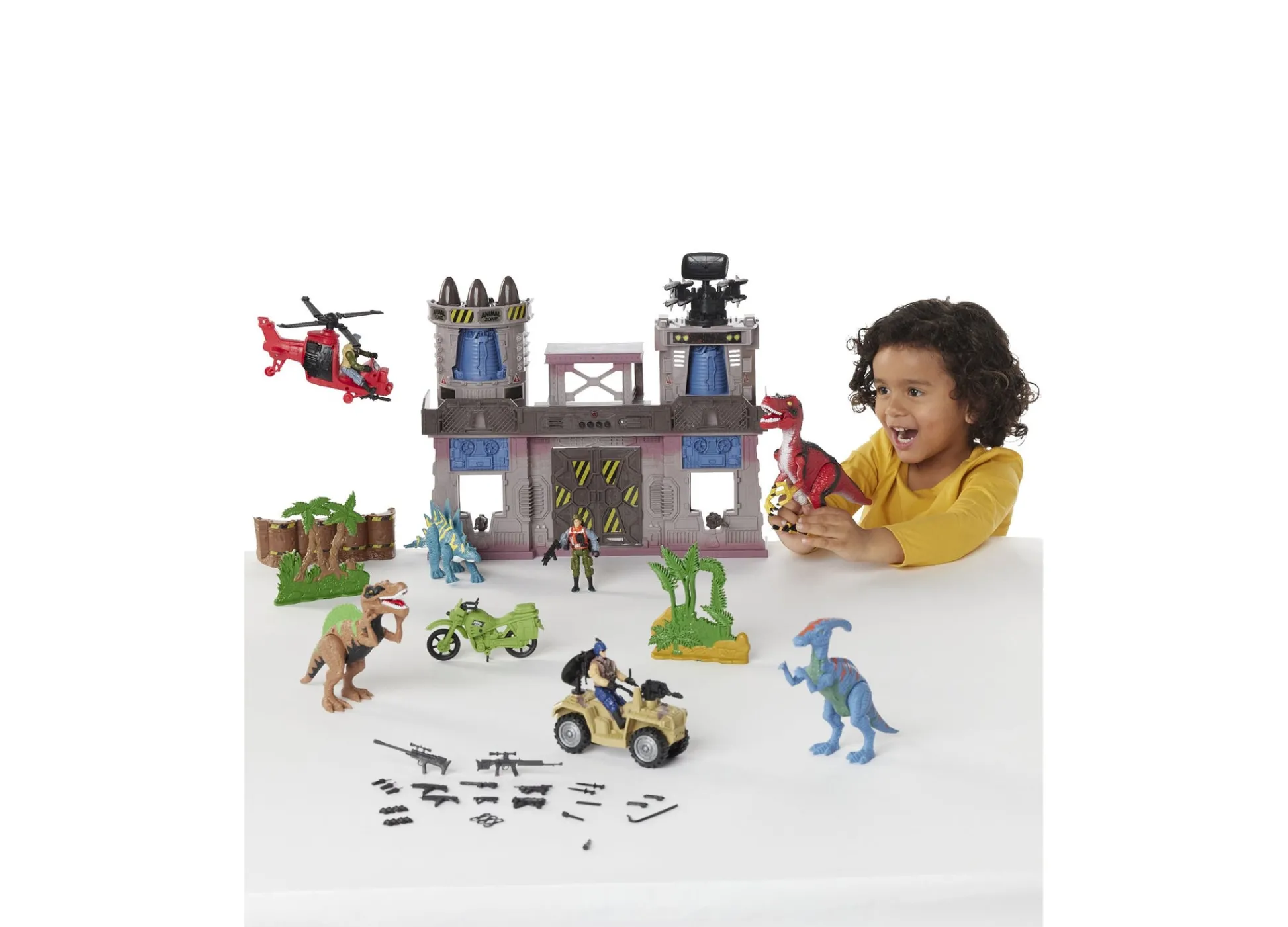 Macy's - Supplier Toys R Us Animal Zone Dino Fortress Playset with Light and Sound Effects* Animal Zone|Playsets & Vehicles