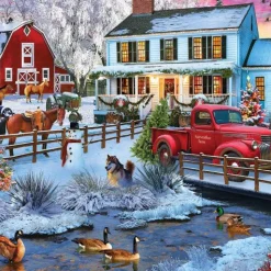 Calendar Holdings, LLC Toys R Us Christmas On The Farm Themed Jigsaw Puzzle - 1000pc* Puzzles