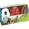 Flat River Group Toysmith Get Outside GO! Pro-Ball Set, 3-Piece Sports Ball Kit for Kids* Toy Sports