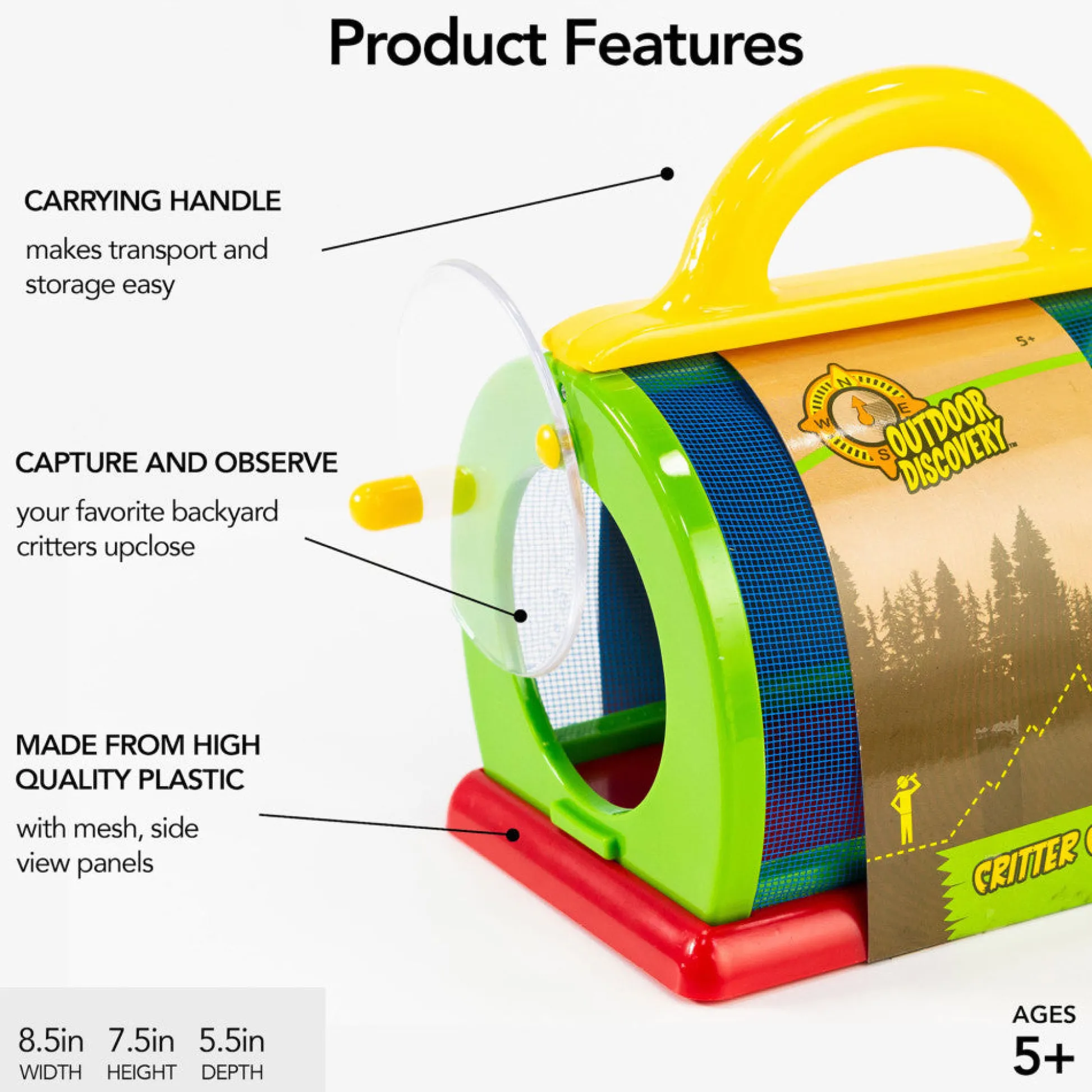 Flat River Group Toysmith Outdoor Discovery - Backyard Critter Case - Educational Exploration Toy* Science & Discovery