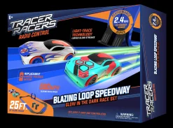 The Distribution Solutions Tracer Racers Blazing Loop Speedway Dual Lane RC Set* Rc Cars & Flight