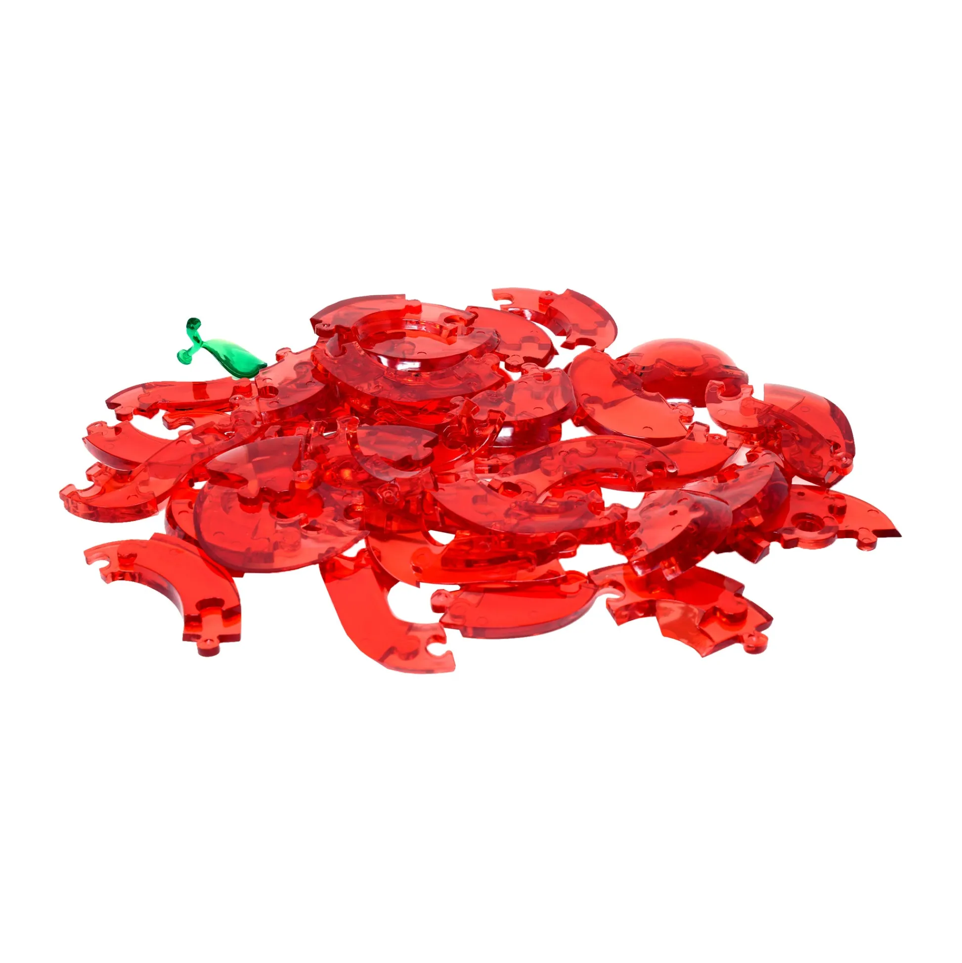 AreYouGame Translucent Red Apple 3D Crystal Puzzle - 44 Pieces* Puzzles