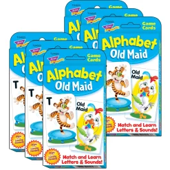 Educators Resource TREND Alphabet Old Maid Challenge Cards - Educational Letter Game - 6 Sets* Card Games|Social & Emotional Skills