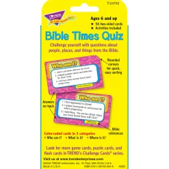 Educators Resource TREND Bible Times Quiz Challenge Cards, Multipack of 6* Card Games