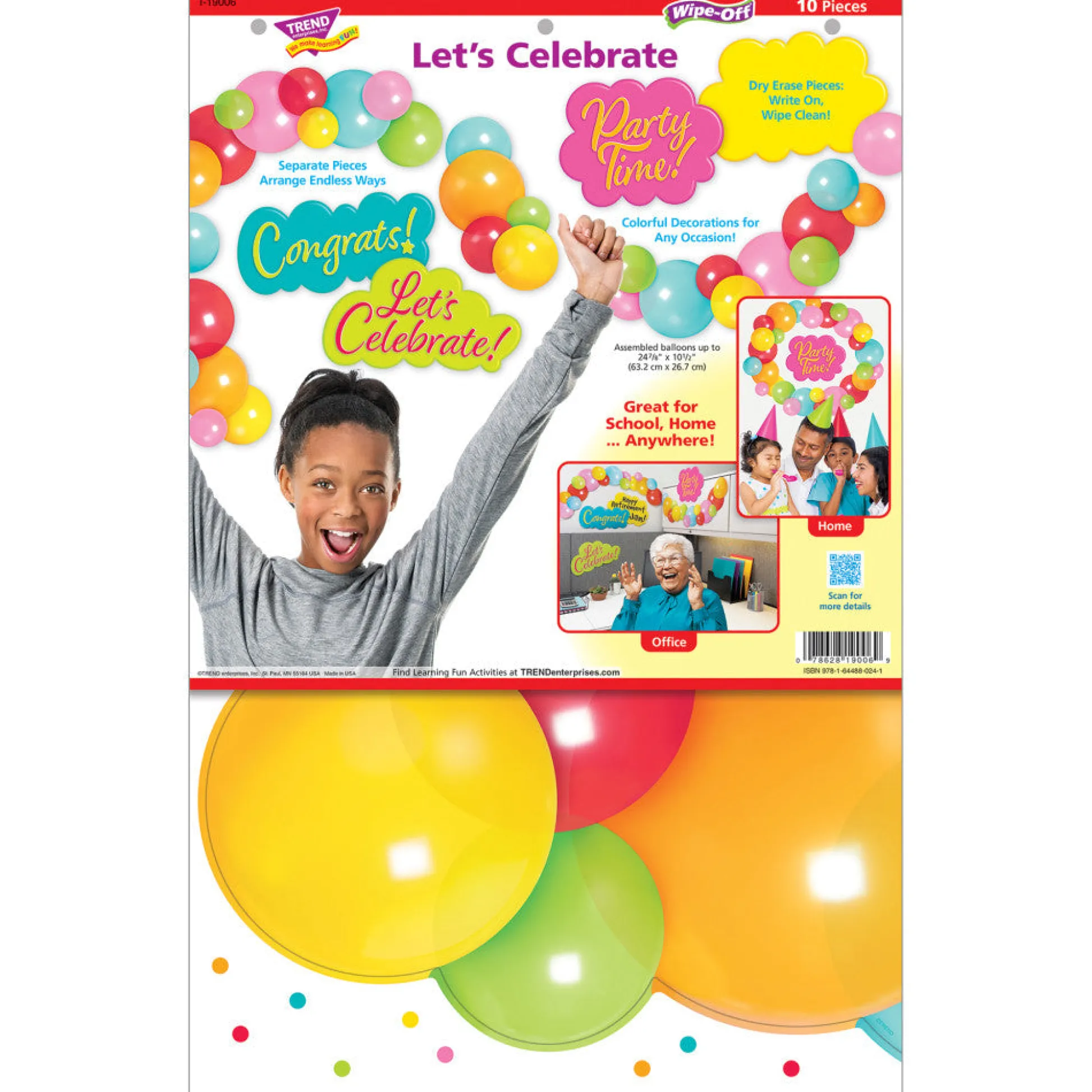 Flat River Group TREND Celebrate Learning Decorative Set, 10-Piece Dry-Erase Kit* Crafts & Activities