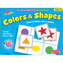 Educators Resource TREND Colors & Shapes Match Me Games - Educational Memory Board Game* Board Games|Role-Playing Games