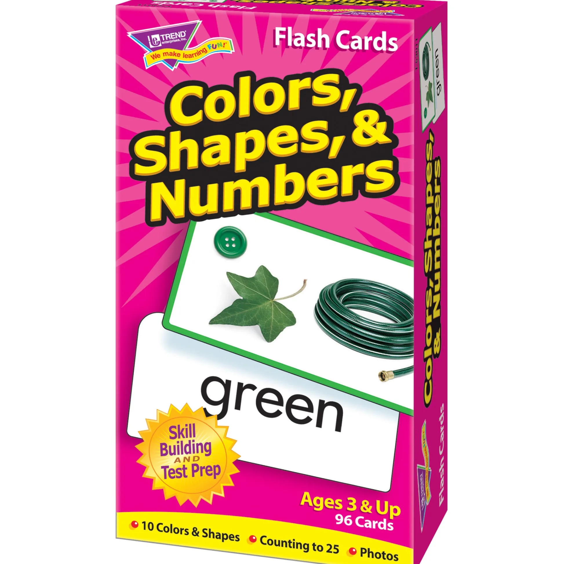 Educators Resource TREnd Colors, Shapes & Numbers Skill Drill Flash Cards - Educational Trio Pack* Preschool Education Toys & Activities