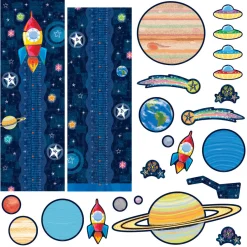 Flat River Group Trend Enterprises Up We Grow Learning Set - Space-Themed Educational Growth Chart* Science & Discovery