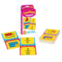 Educators Resource TREND Fraction Fun Dominoes Challenge Cards - Learning Game Set* Dominoes & Tiles Games