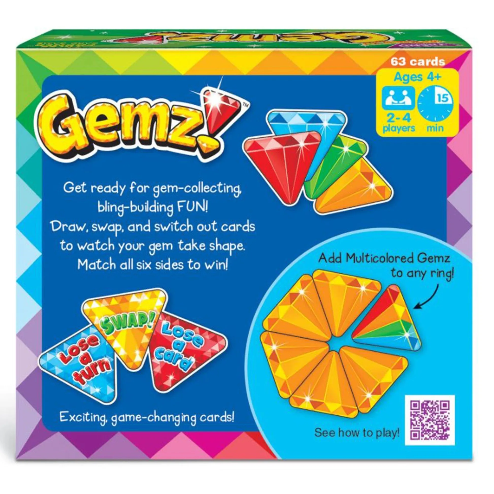 Educators Resource TREND Gemz! Three Corner Card Game, 3-Pack* Card Games|Social & Emotional Skills