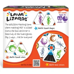 Educators Resource TREND Lava Lizards Three Corner Card Game, Trio Pack* Card Games|Social & Emotional Skills