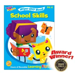 Educators Resource TREND School Skills Wipe-Off Book - BlockStars! Collection - 3-Pack*Kids Kids Books|Coloring Books & Activity Books