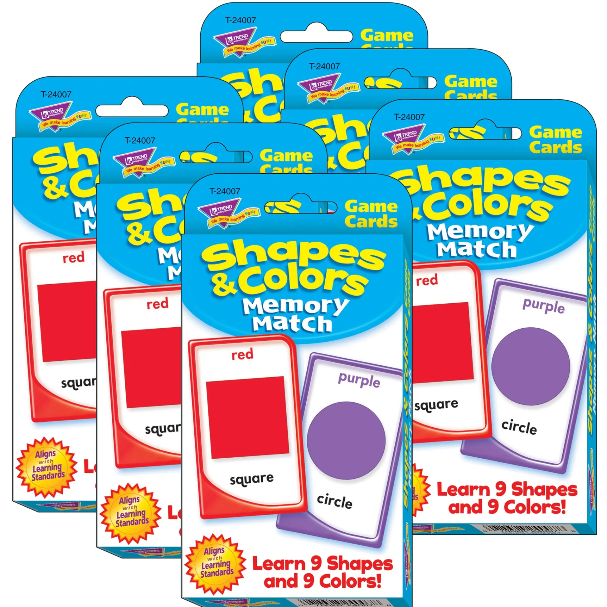 Educators Resource TREND Shapes and Colors Memory Match Challenge Cards - Educational Toy* Preschool Education Toys & Activities