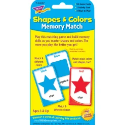 Educators Resource TREND Shapes and Colors Memory Match Challenge Cards - Educational Toy* Preschool Education Toys & Activities