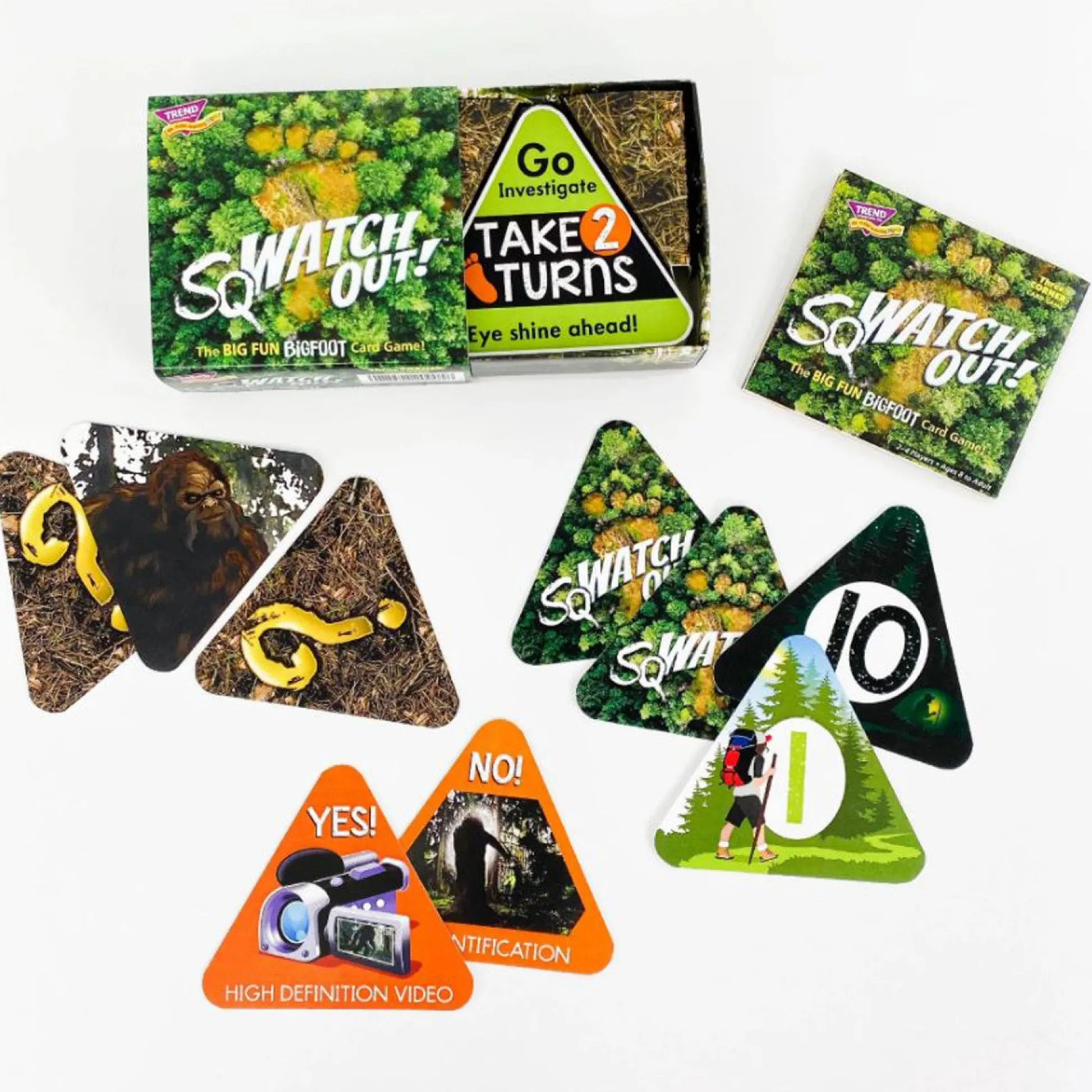 Educators Resource TREND SqWATCH OUT! Three Corner Bigfoot Memory Card Game, Pack of 3* Card Games