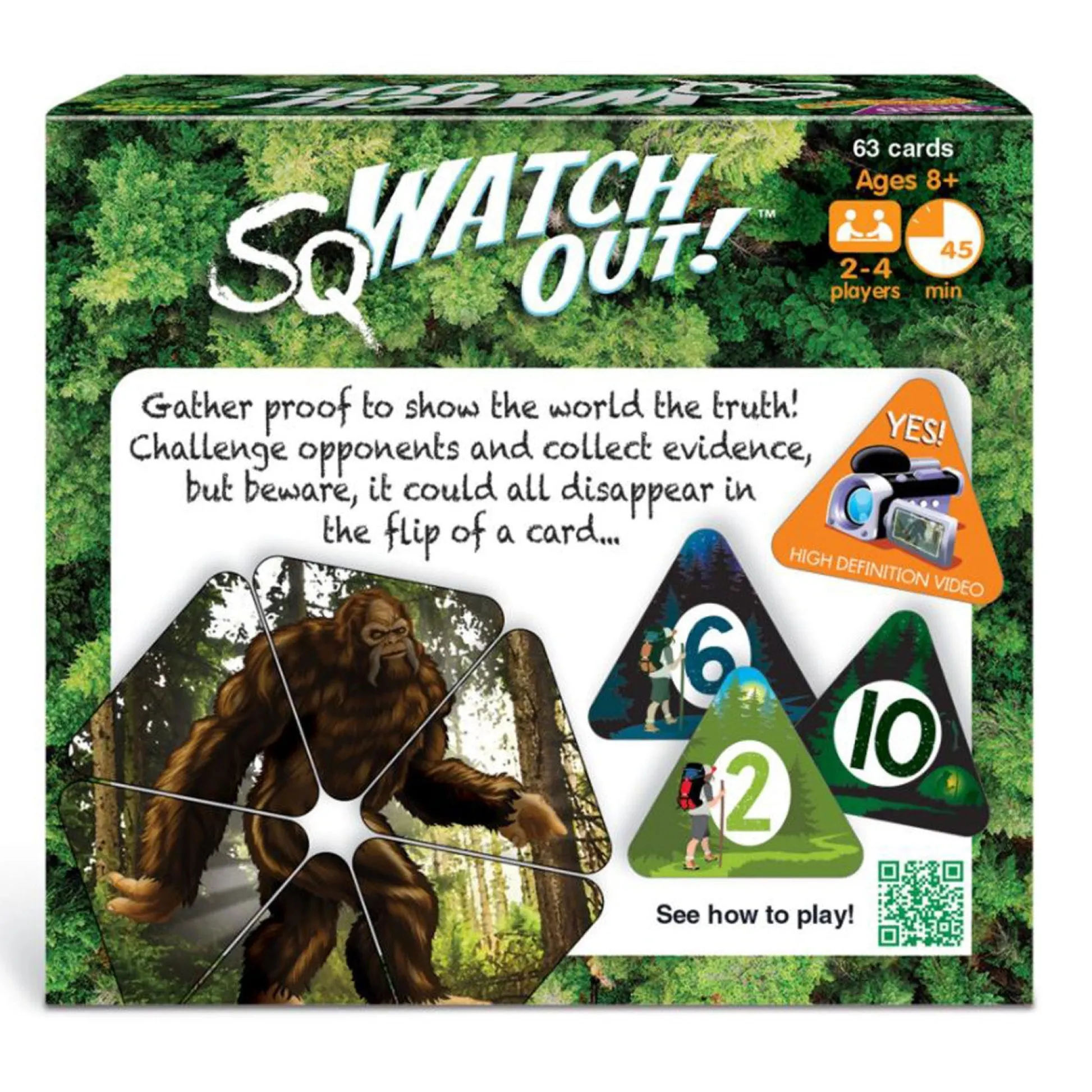 Educators Resource TREND SqWATCH OUT! Three Corner Bigfoot Memory Card Game, Pack of 3* Card Games