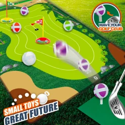 Flat River Group Trimate Golf Game Chipping Mat and Accessories, Ultimate Practice Golf Travel Set* Toy Sports