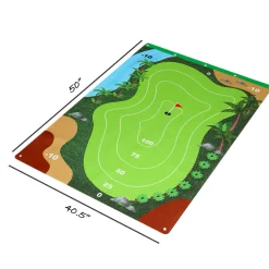 Flat River Group Trimate Golf Game Chipping Mat and Accessories, Ultimate Practice Golf Travel Set* Toy Sports