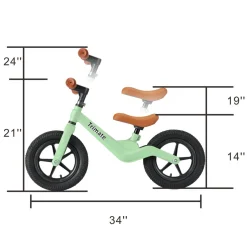 Flat River Group Trimate Toddler Balance Bike, Green - No Pedal Sport Bike for 3-5 Year Old* Ride-Ons|Ride-Ons & Push-Pull Toys