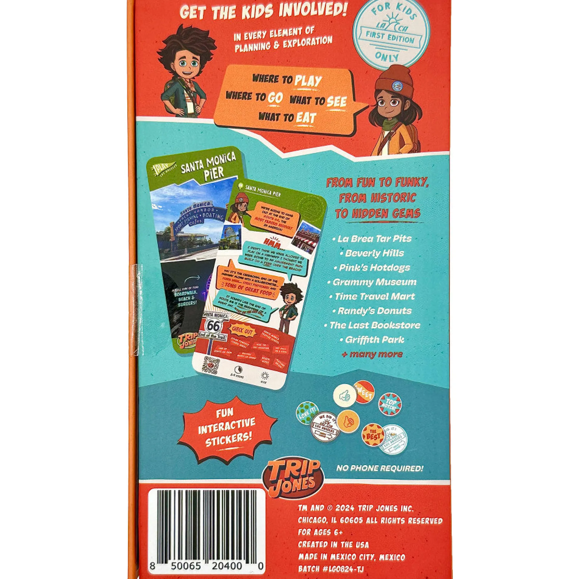 Flat River Group Trip Jones: Los Angeles Adventure - Kids' Collectible Cards, Age 6+* Trading Cards