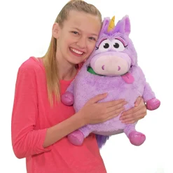 Flat River Group Tummy Stuffers Plush Unicorn - Purple Storage Companion* Stuffed Animals|Stuffed Animals & Plush Toys