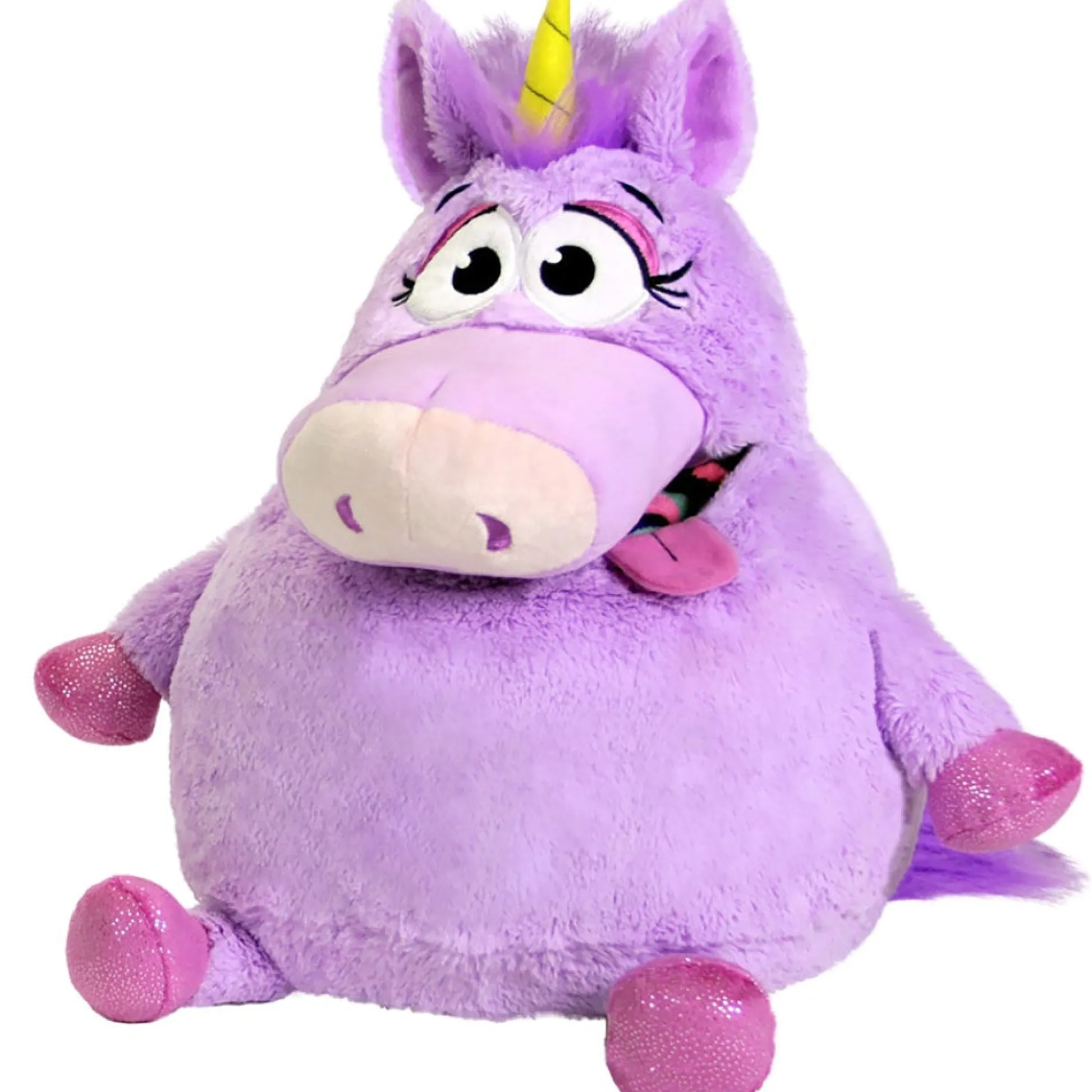 Flat River Group Tummy Stuffers Plush Unicorn - Purple Storage Companion* Stuffed Animals|Stuffed Animals & Plush Toys