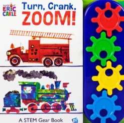 Readerlink Distribution Services TURN CRANK ZOOM: Eric Carle’s Interactive Sound Book*Kids Reading, Writing & Speech|Sound Books