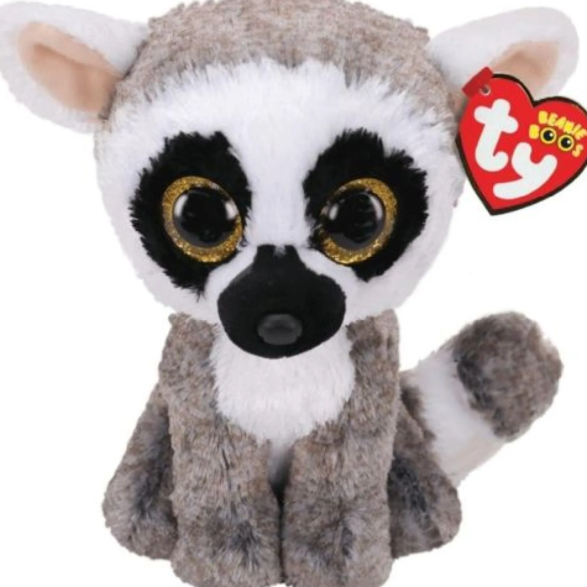 Calendar Holdings, LLC Ty Beanie Boo 6 inch Linus Lemur Plush Toy* Stuffed Animals|Stuffed Animals & Plush Toys