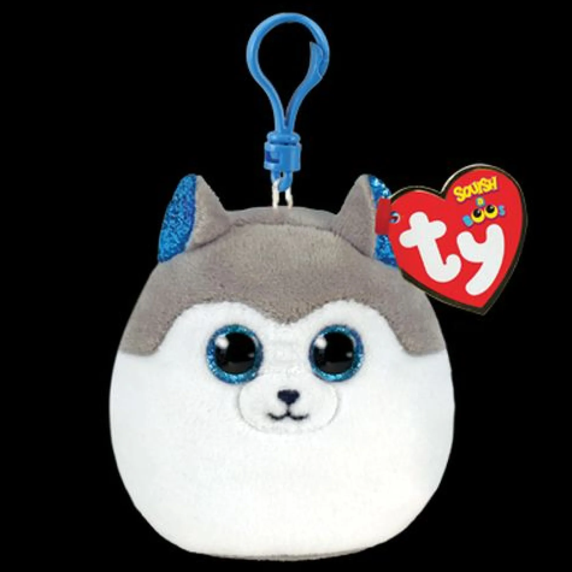 Calendar Holdings, LLC Ty Mini Beanie Squish-A-Boos Slush Husky Squish Clip* Stuffed Animals|Stuffed Animals & Plush Toys