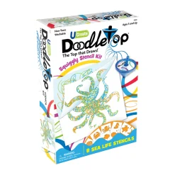 AreYouGame U-Create Doodletop Sea Life Themed Stencil Art Kit* Crafts & Activities