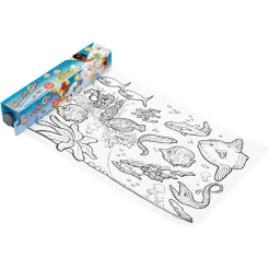 AreYouGame Under the Sea Color On! 10-Foot Coloring Roll with Crayons* Drawing, Color & Painting