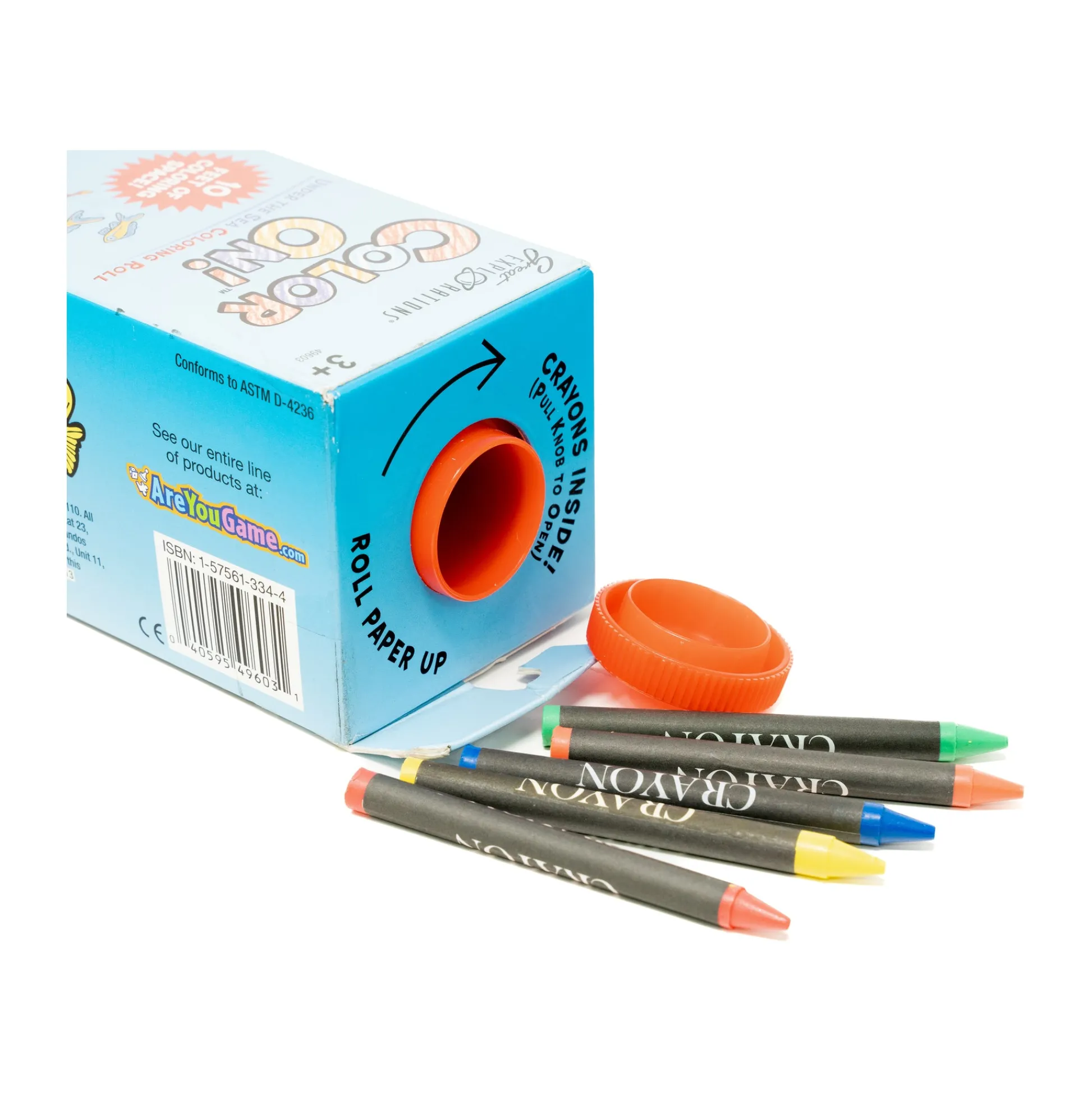 AreYouGame Under the Sea Color On! 10-Foot Coloring Roll with Crayons* Drawing, Color & Painting