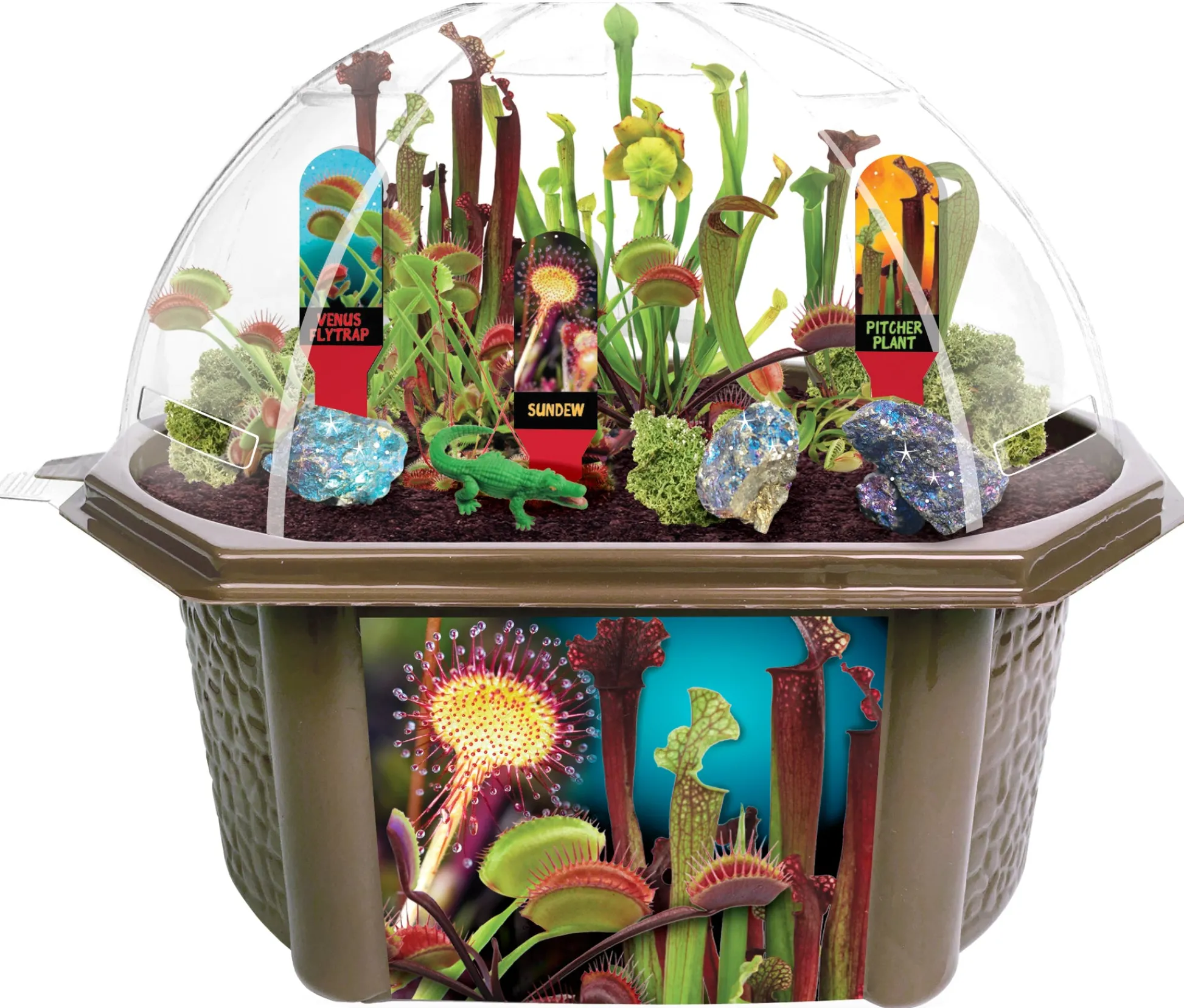 AreYouGame Unique Gardener Biosphere Terrarium Kit - Culinary Herb Collection* Science & Discovery