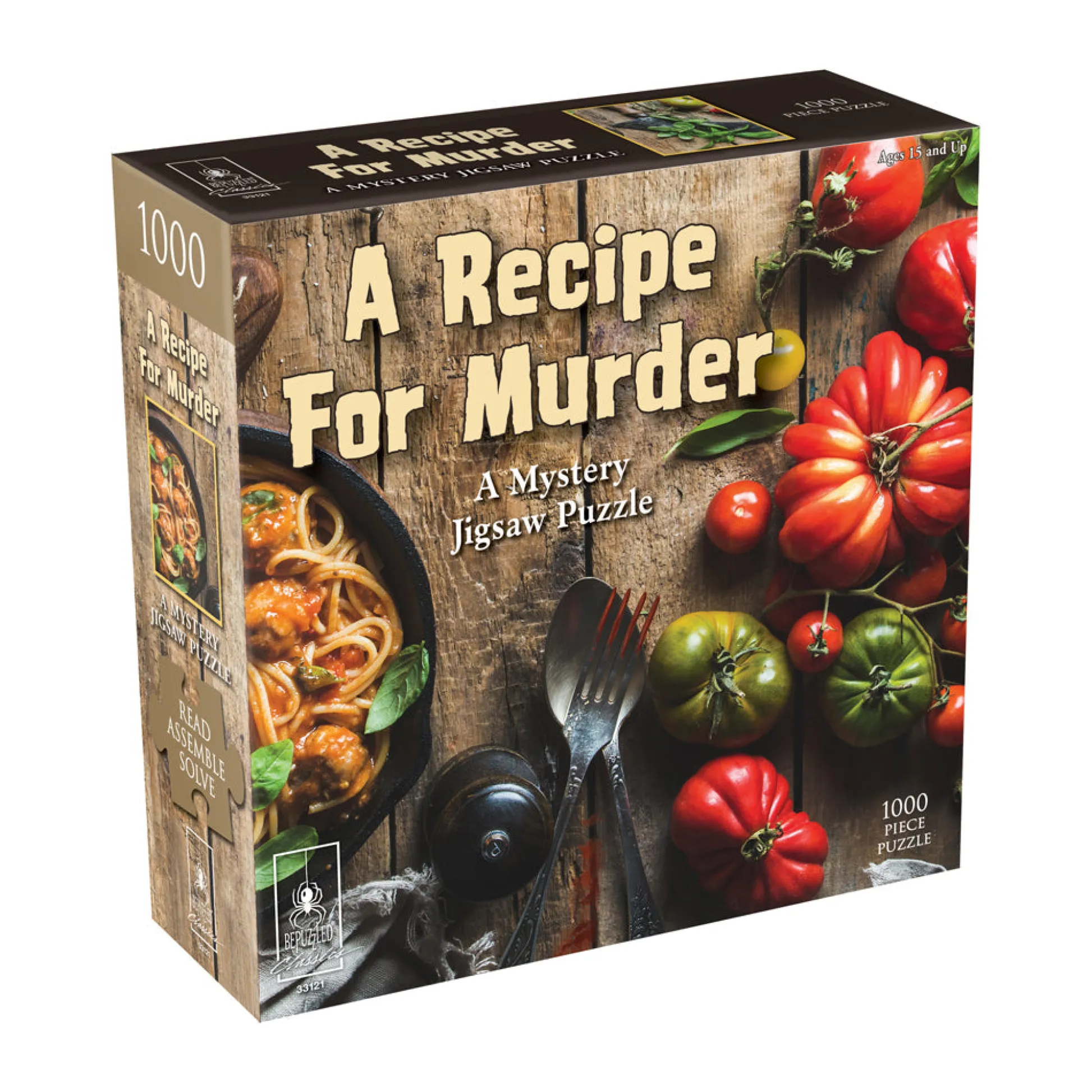 AreYouGame University Games A Recipe for Murder Mystery Jigsaw Puzzle - 1000 pc* Puzzles