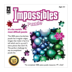 AreYouGame University Games Christmas Rainbow Gradient Impossible Jigsaw Puzzle - 1000 pc* Puzzles
