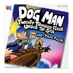 AreYouGame University Games Dog Man - Twenty Thousand Fleas Under the Sea Puzzle - 100 pc* Puzzles