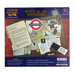 AreYouGame University Games Murder Mystery Party Case Files - Underground Murder Puzzle* Board Games|Puzzles