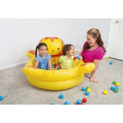 Flat River Group Up, In & Over Lion-Themed Inflatable Ball Pit, 44x39x24 Inches* Social & Emotional Skills
