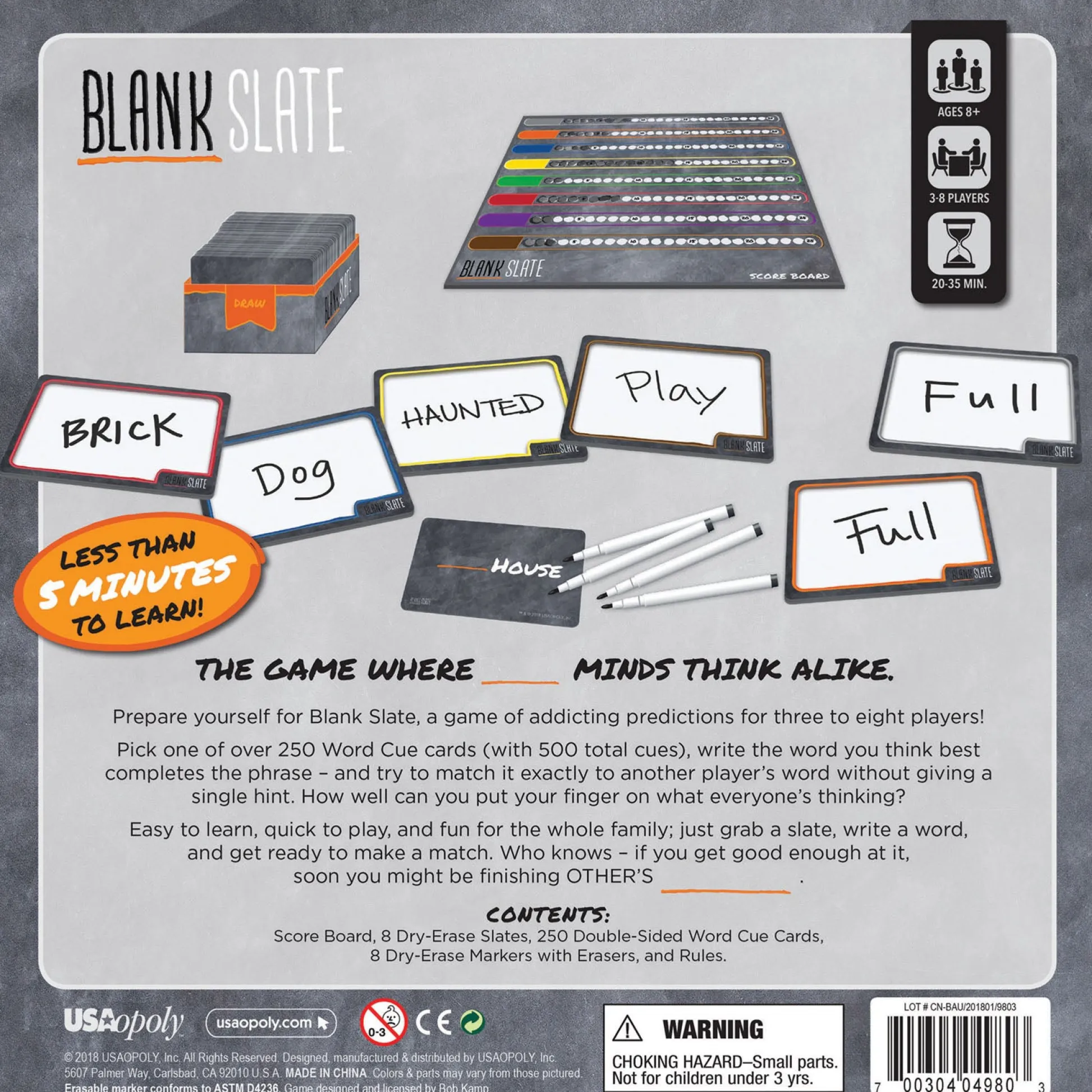Educators Resource USAopoly Blank Slate Family Board Game* Board Games|Role-Playing Games
