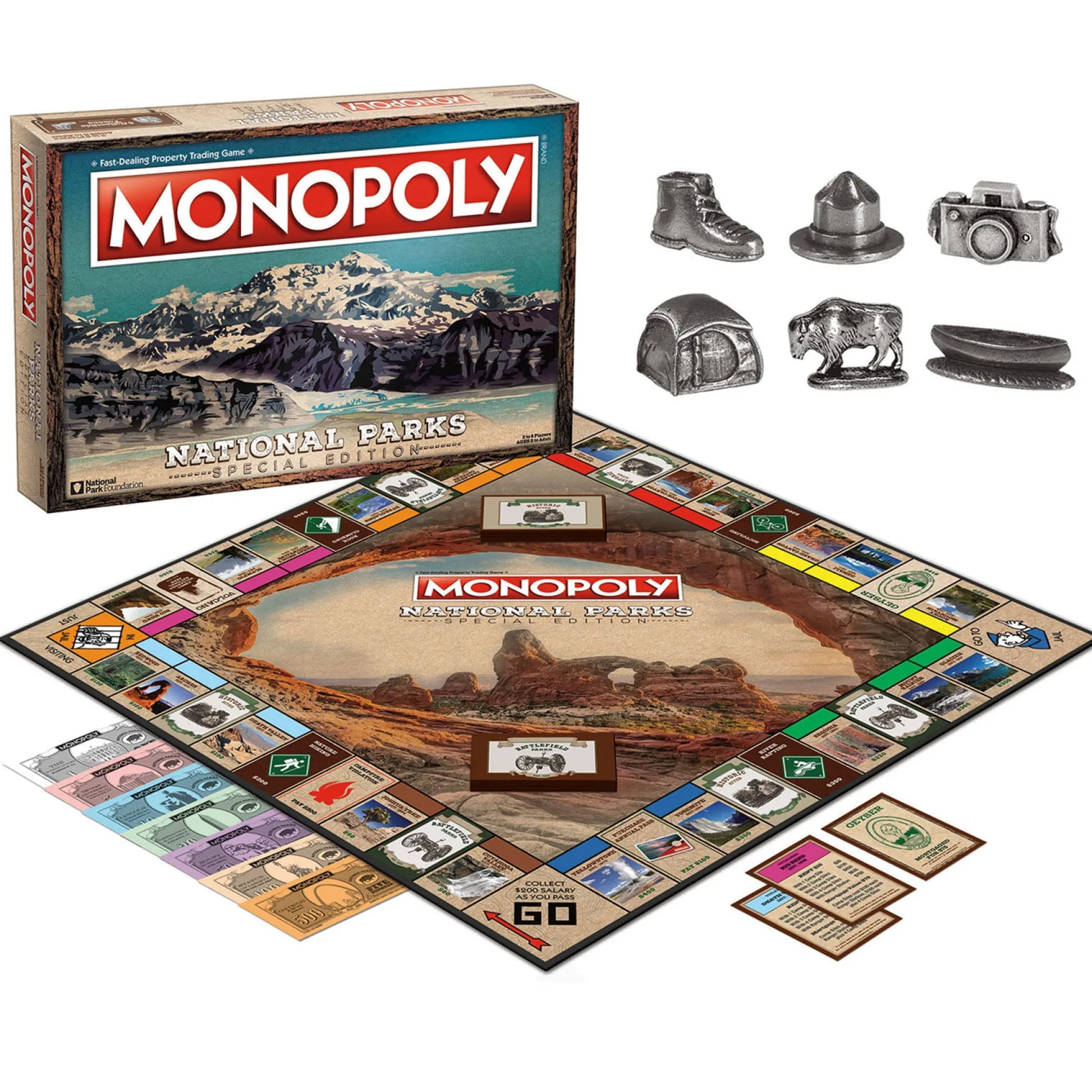 Educators Resource USAopoly MONOPOLY: National Parks Edition Board Game* Board Games|Role-Playing Games