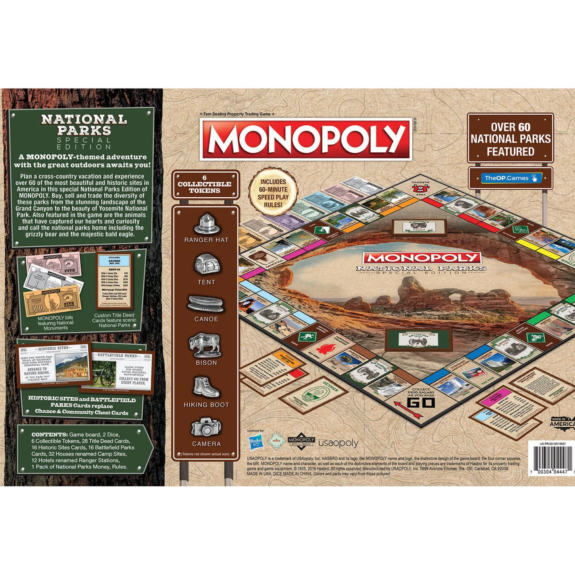 Educators Resource USAopoly MONOPOLY: National Parks Edition Board Game* Board Games|Role-Playing Games