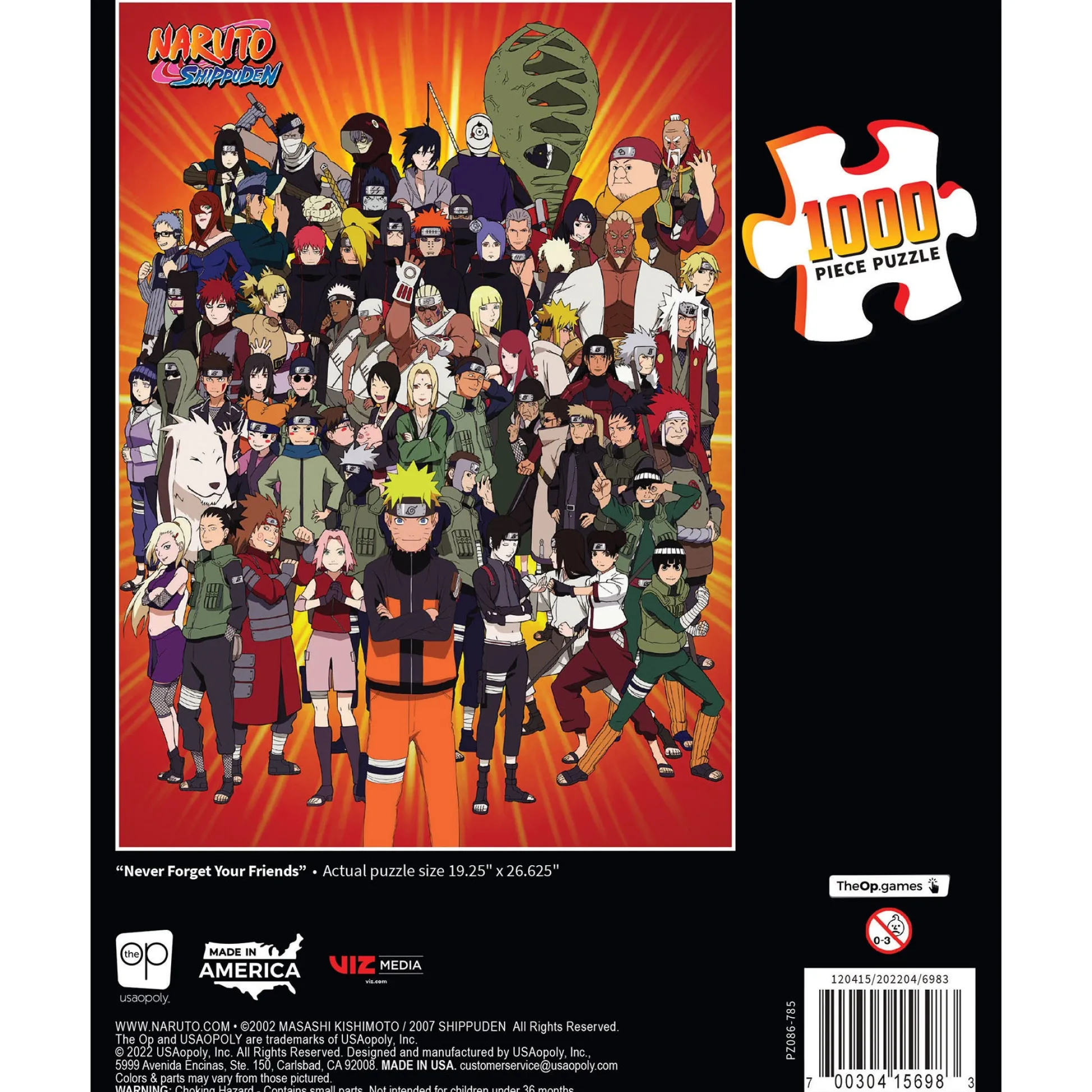 Educators Resource USAopoly Naruto 'Never Forget Your Friends' Jigsaw Puzzle - 1000 pc* Puzzles