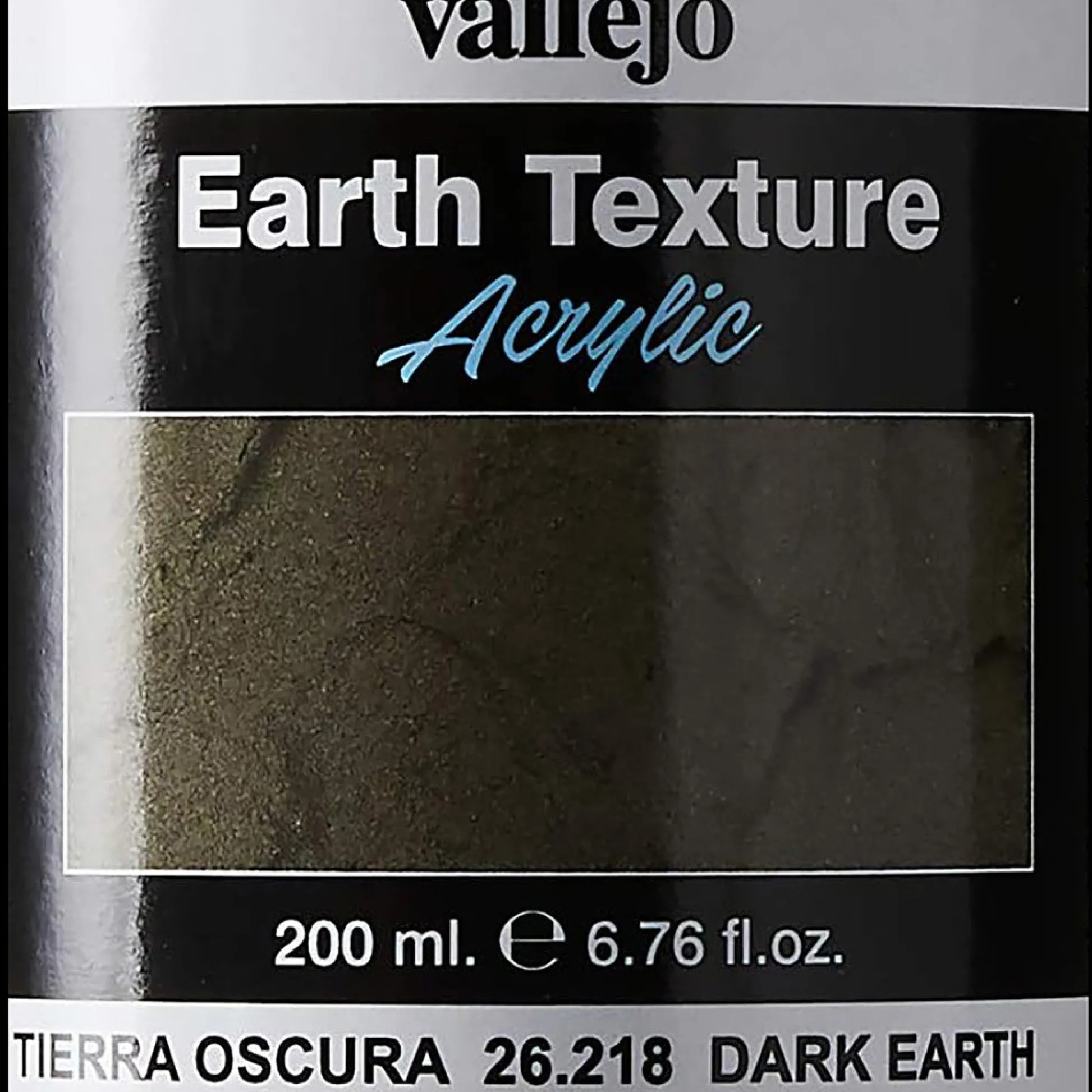 Flat River Group Vallejo Texture Acrylic Paint - Dark Earth 26218 - 6.79 oz (200ml)* Drawing, Color & Painting