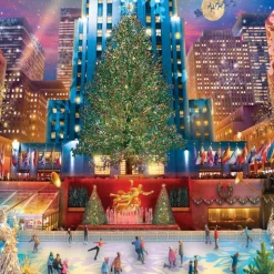 Calendar Holdings, LLC Vermont Christmas Company Rockefeller Christmas Jigsaw Puzzle - 1000 pc* Puzzles