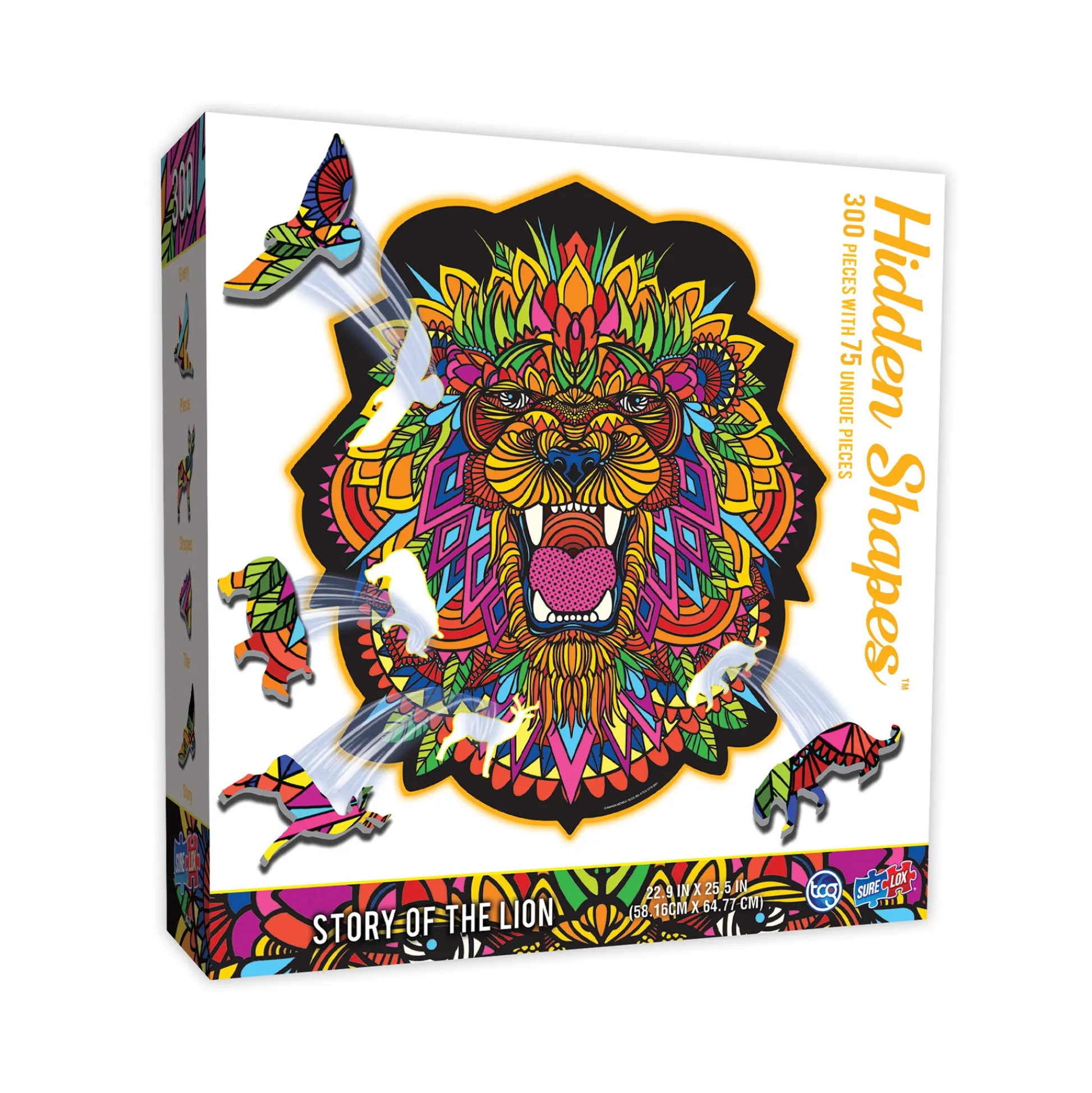 The Distribution Solutions Vibrant Lion-Shaped Jigsaw Puzzle - 300 pc* Puzzles