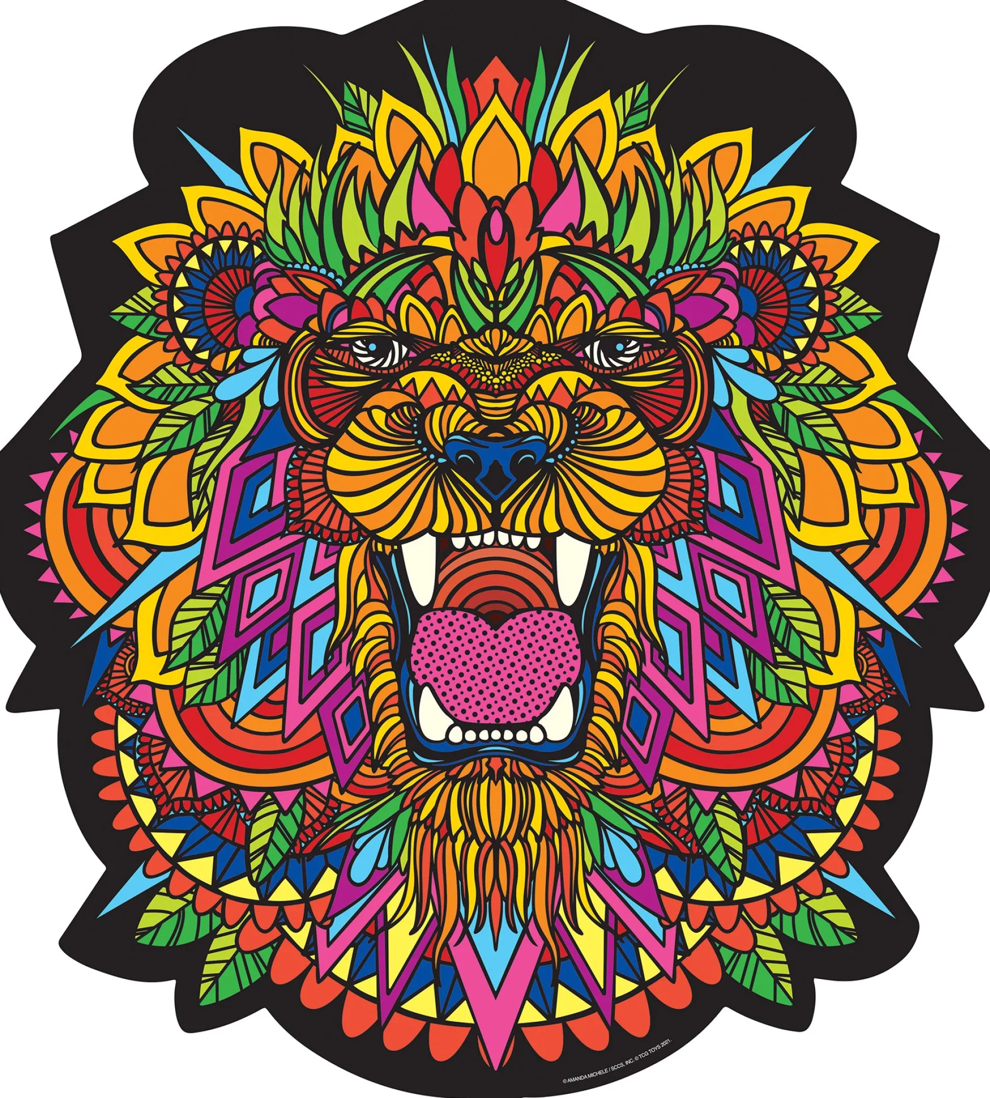 The Distribution Solutions Vibrant Lion-Shaped Jigsaw Puzzle - 300 pc* Puzzles