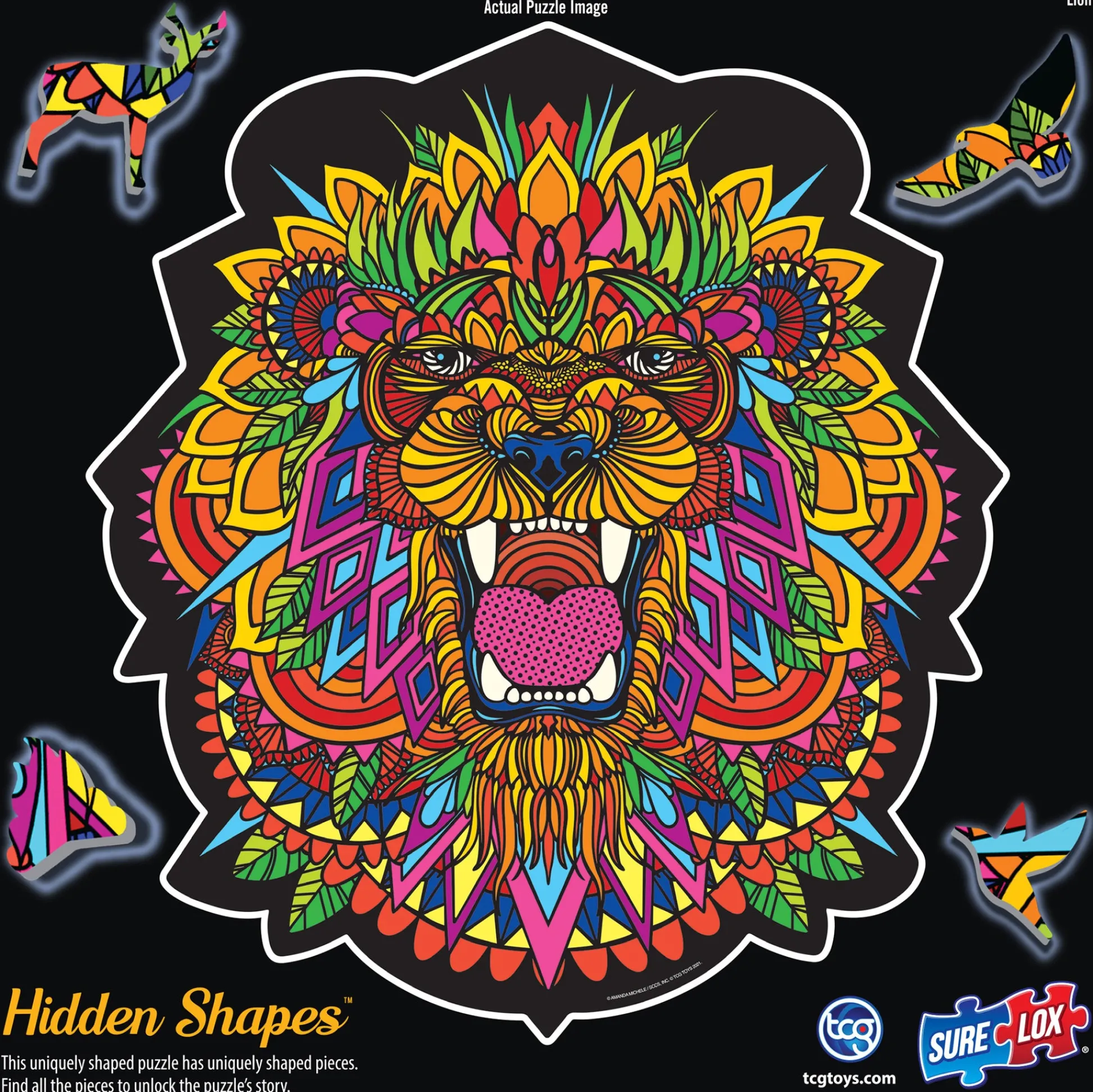 The Distribution Solutions Vibrant Lion-Shaped Jigsaw Puzzle - 300 pc* Puzzles